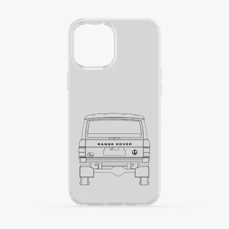 RRC Back Black Outline iPhone Case